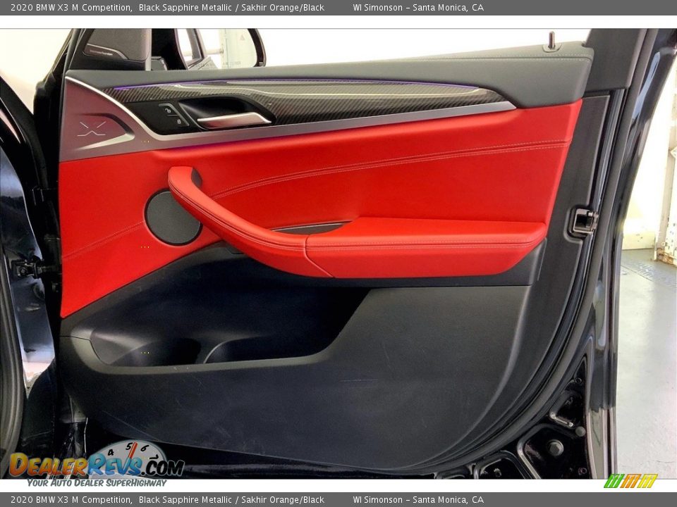 Door Panel of 2020 BMW X3 M Competition Photo #27