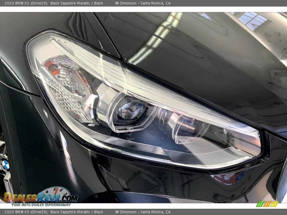 2020 BMW X3 sDrive30i Black Sapphire Metallic / Black Photo #28