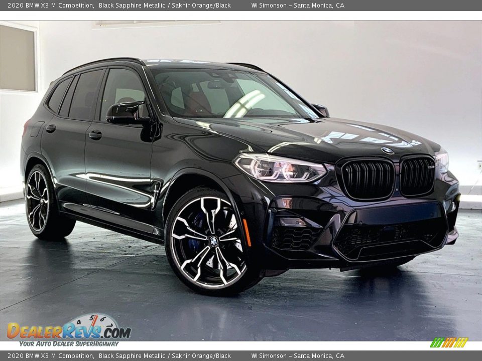 Front 3/4 View of 2020 BMW X3 M Competition Photo #34