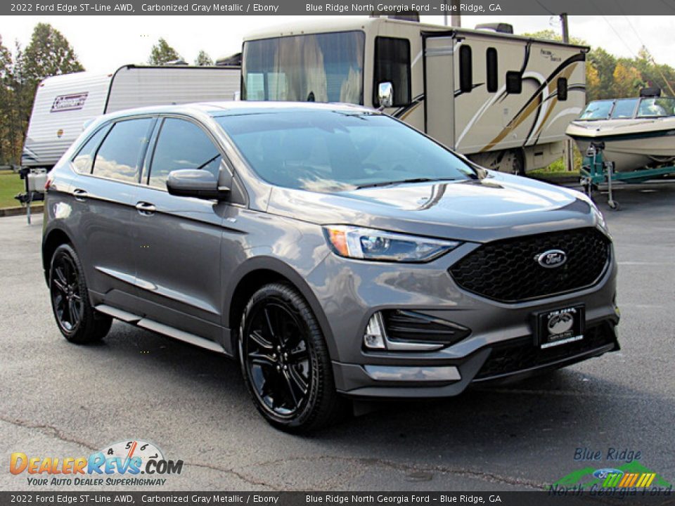 Carbonized Gray Metallic 2022 Ford Edge ST-Line AWD Photo #7