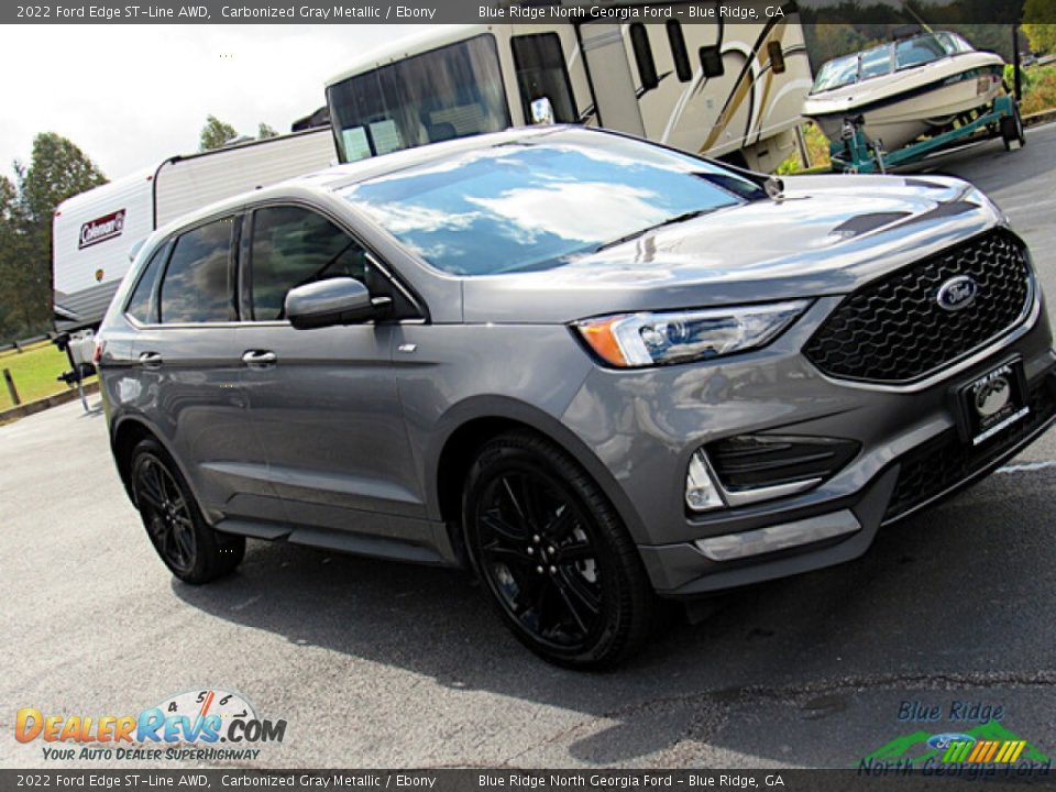 2022 Ford Edge ST-Line AWD Carbonized Gray Metallic / Ebony Photo #27