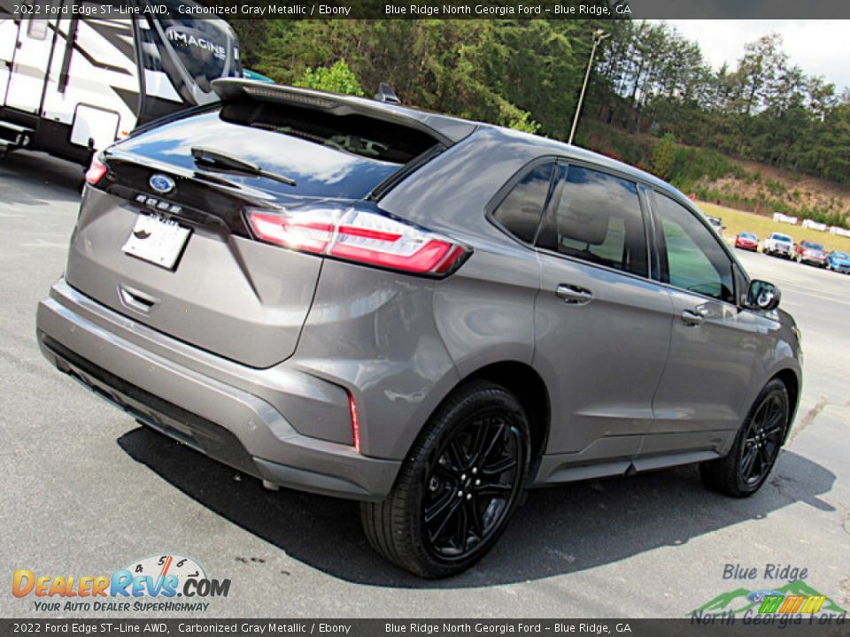 2022 Ford Edge ST-Line AWD Carbonized Gray Metallic / Ebony Photo #28