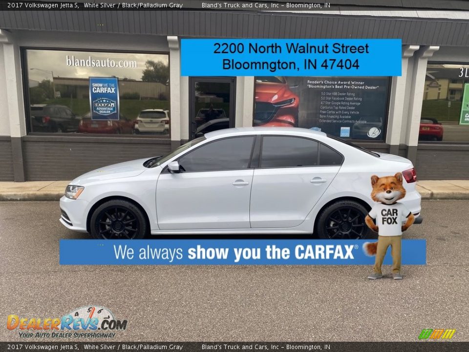 2017 Volkswagen Jetta S White Silver / Black/Palladium Gray Photo #1