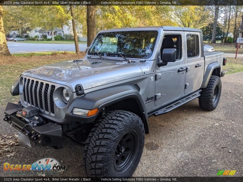 2020 Jeep Gladiator Sport 4x4 Billet Silver Metallic / Black Photo #1