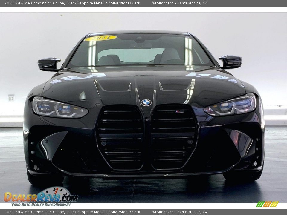 Black Sapphire Metallic 2021 BMW M4 Competition Coupe Photo #2