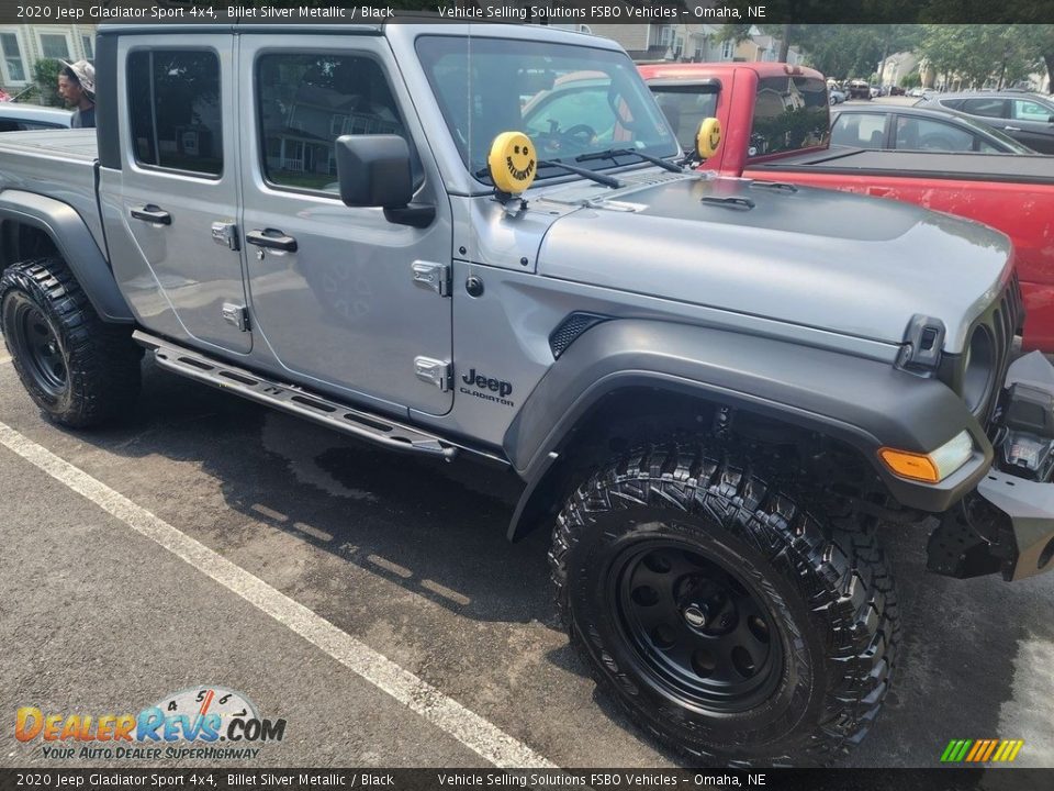 2020 Jeep Gladiator Sport 4x4 Billet Silver Metallic / Black Photo #5