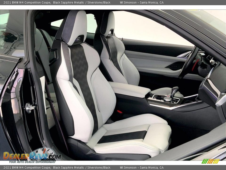 Silverstone/Black Interior - 2021 BMW M4 Competition Coupe Photo #6