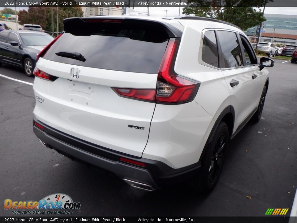 2023 Honda CR-V Sport AWD Hybrid Platinum White Pearl / Black Photo #7