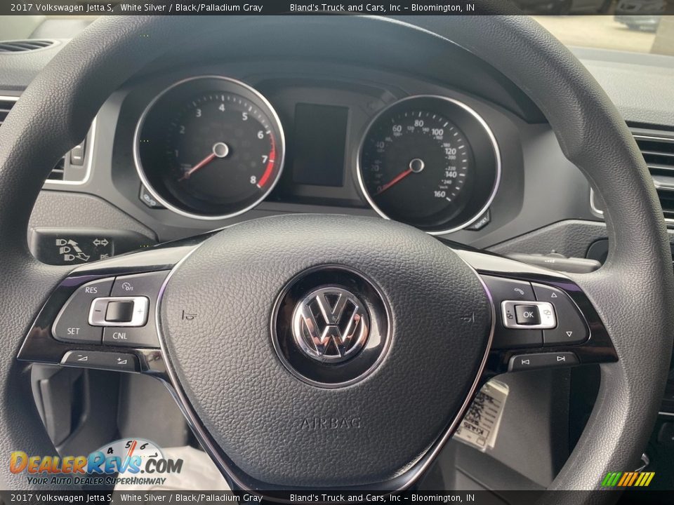 2017 Volkswagen Jetta S White Silver / Black/Palladium Gray Photo #17