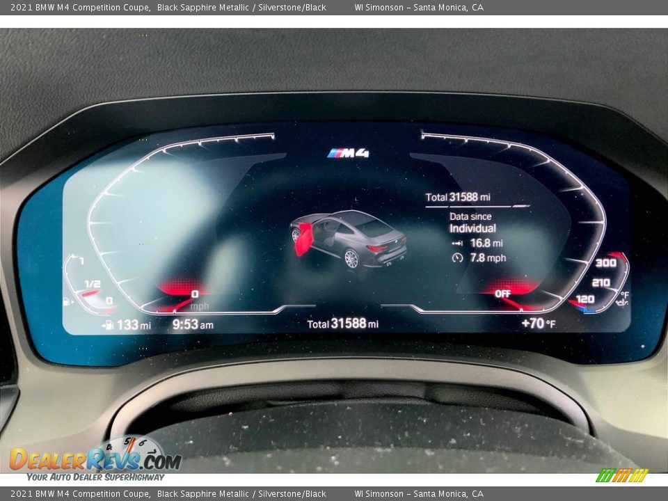 2021 BMW M4 Competition Coupe Gauges Photo #23