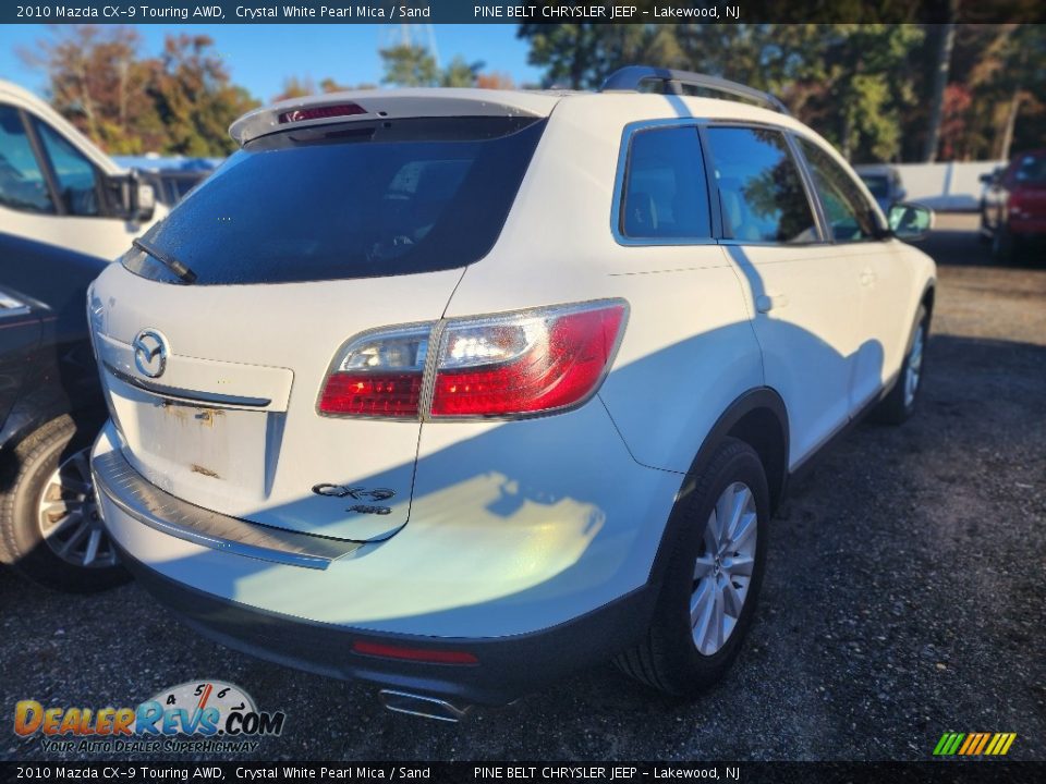 2010 Mazda CX-9 Touring AWD Crystal White Pearl Mica / Sand Photo #3