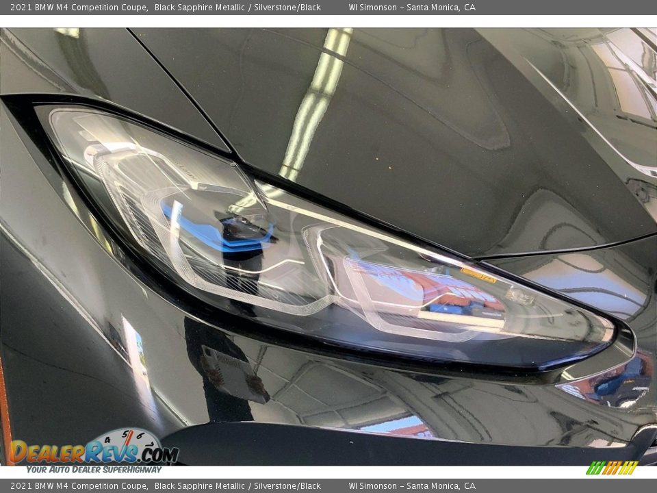 2021 BMW M4 Competition Coupe Black Sapphire Metallic / Silverstone/Black Photo #27