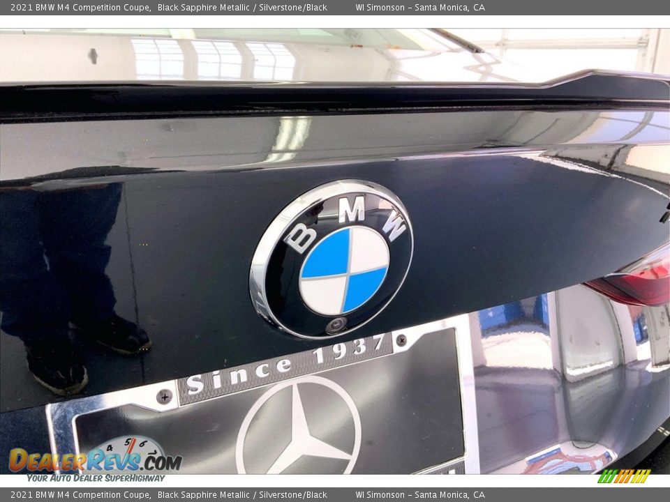 2021 BMW M4 Competition Coupe Black Sapphire Metallic / Silverstone/Black Photo #30