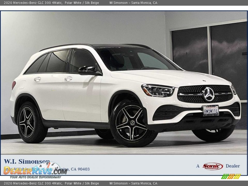 2020 Mercedes-Benz GLC 300 4Matic Polar White / Silk Beige Photo #1