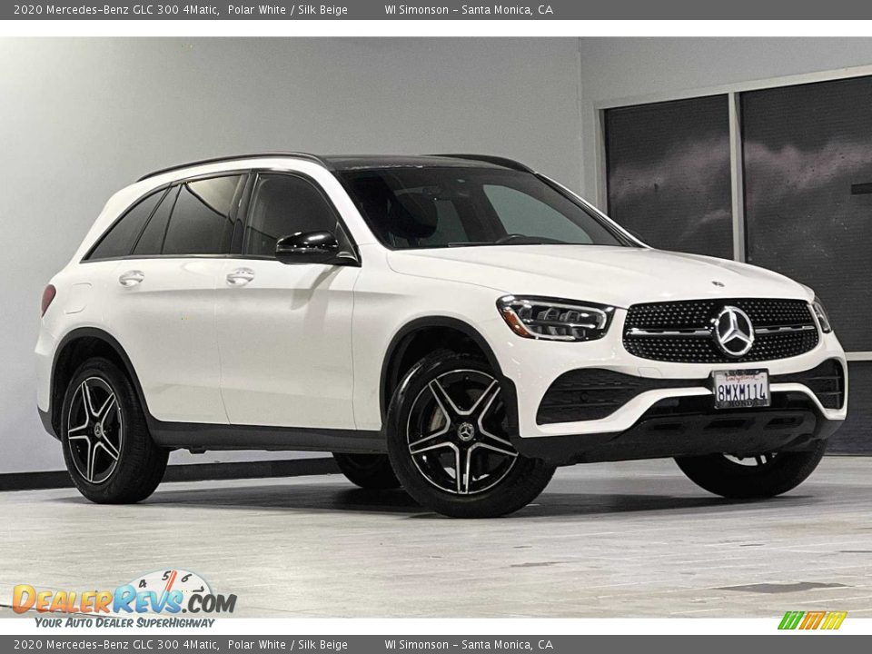 2020 Mercedes-Benz GLC 300 4Matic Polar White / Silk Beige Photo #2