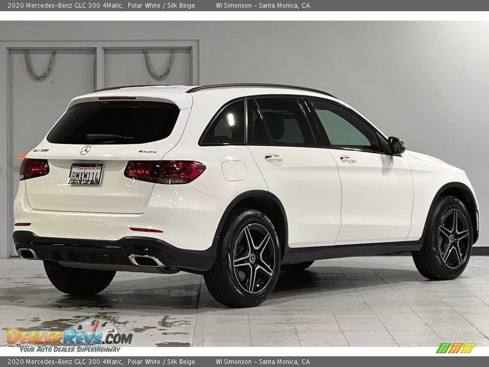 2020 Mercedes-Benz GLC 300 4Matic Polar White / Silk Beige Photo #4