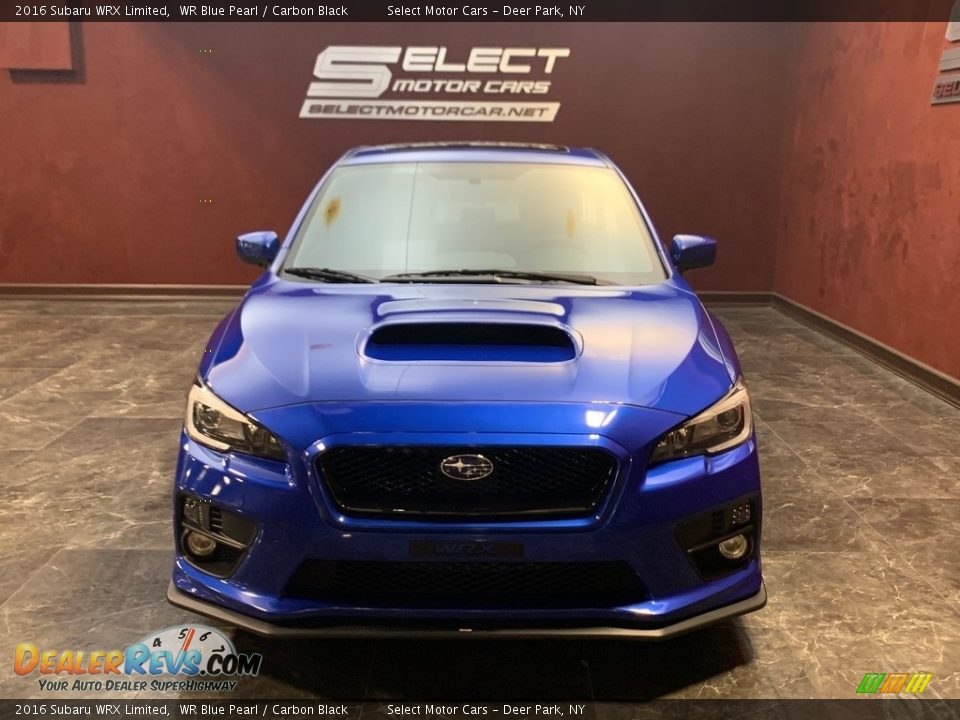 2016 Subaru WRX Limited WR Blue Pearl / Carbon Black Photo #2