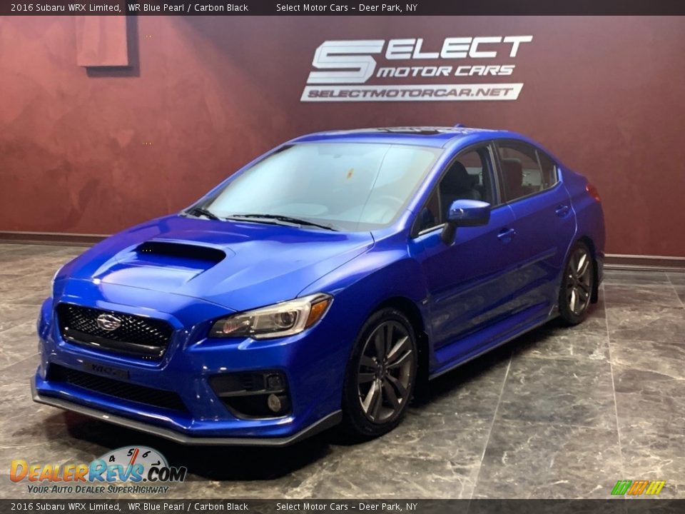 2016 Subaru WRX Limited WR Blue Pearl / Carbon Black Photo #5