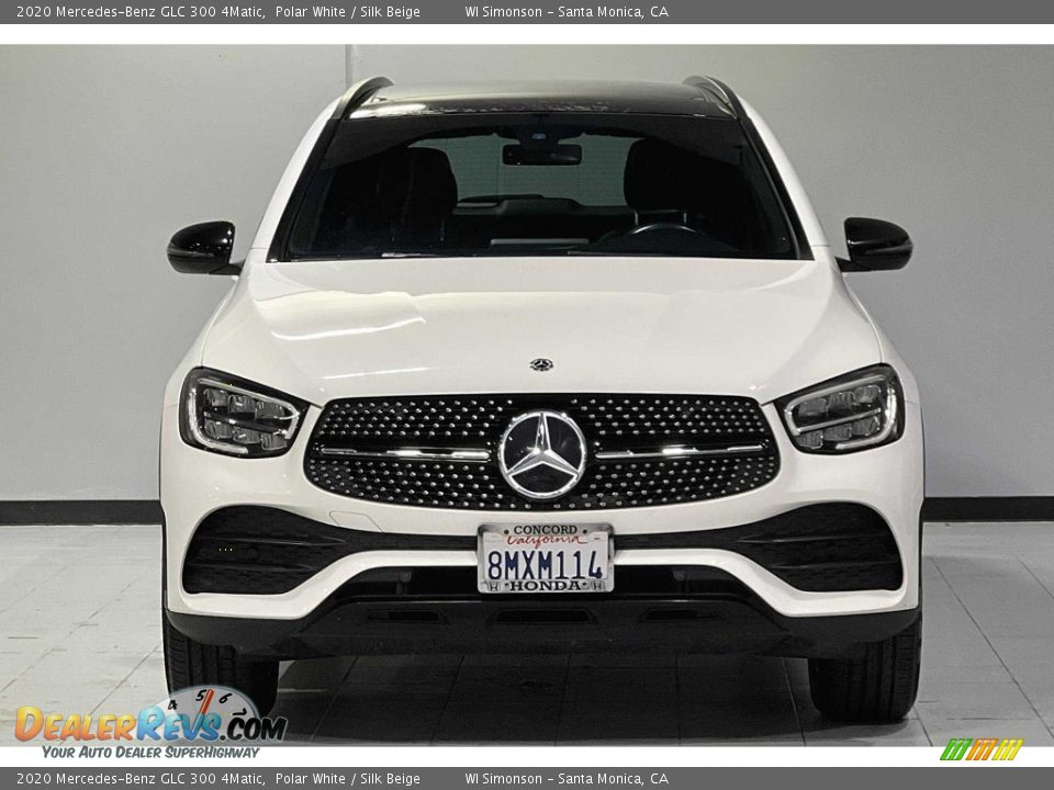 2020 Mercedes-Benz GLC 300 4Matic Polar White / Silk Beige Photo #9