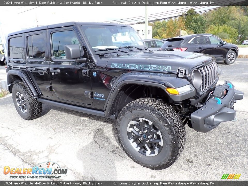 Front 3/4 View of 2024 Jeep Wrangler 4-Door Rubicon X 4xe Hybrid Photo #8