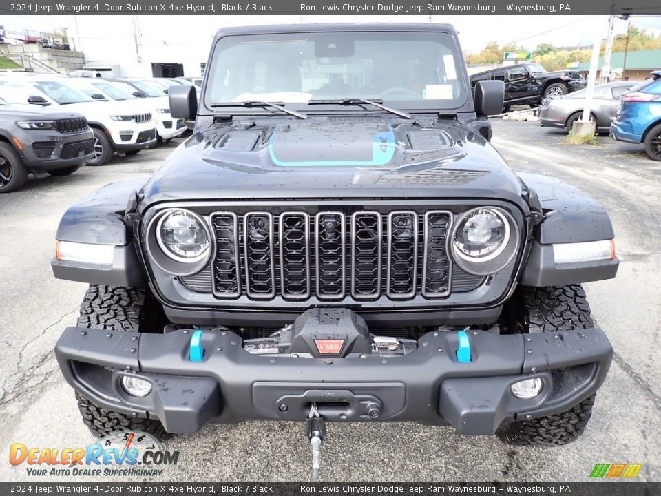 Black 2024 Jeep Wrangler 4-Door Rubicon X 4xe Hybrid Photo #9