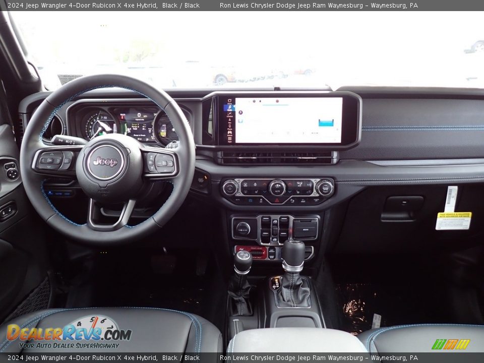 Dashboard of 2024 Jeep Wrangler 4-Door Rubicon X 4xe Hybrid Photo #13