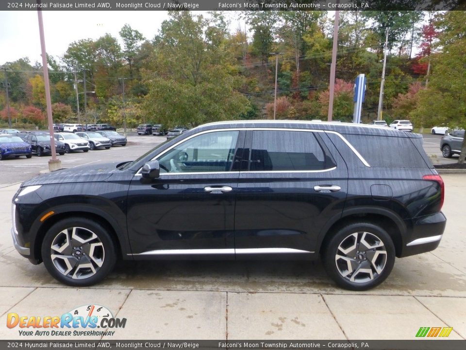 2024 Hyundai Palisade Limited AWD Moonlight Cloud / Navy/Beige Photo #6