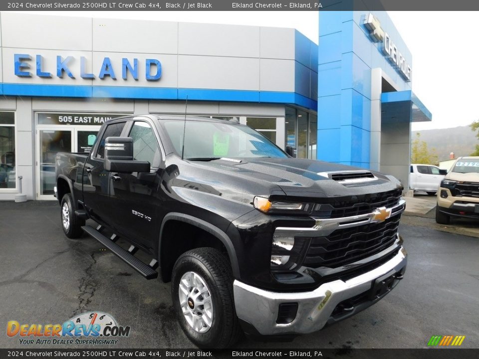 2024 Chevrolet Silverado 2500HD LT Crew Cab 4x4 Black / Jet Black Photo #4