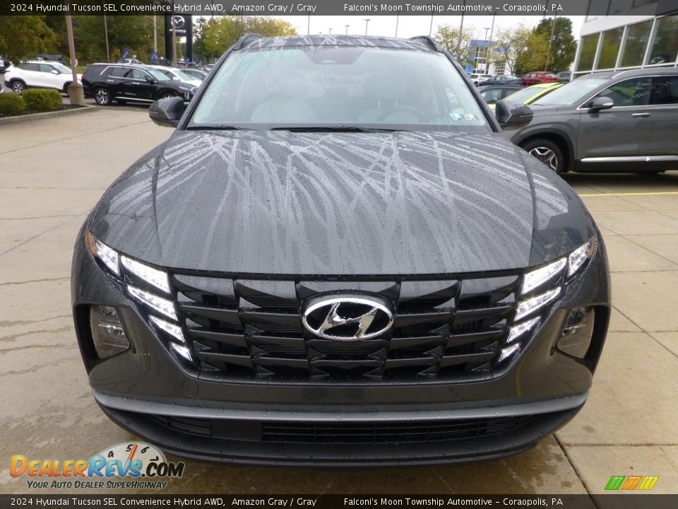 2024 Hyundai Tucson SEL Convenience Hybrid AWD Amazon Gray / Gray Photo #8