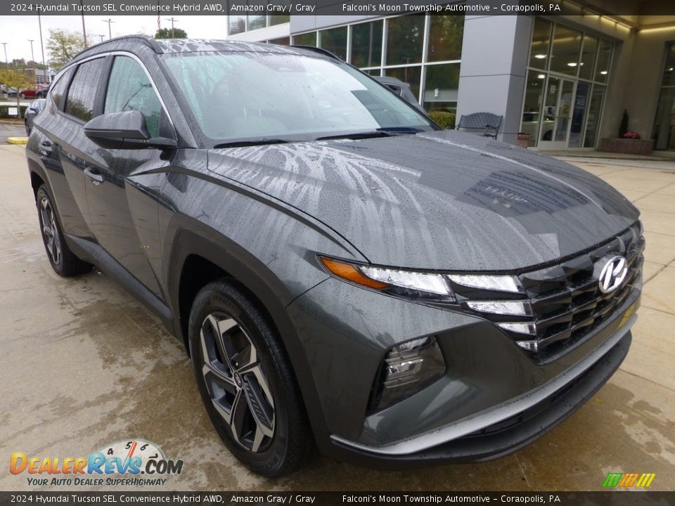 2024 Hyundai Tucson SEL Convenience Hybrid AWD Amazon Gray / Gray Photo #9