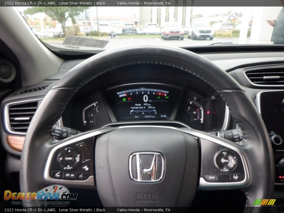 2022 Honda CR-V EX-L AWD Lunar Silver Metallic / Black Photo #25