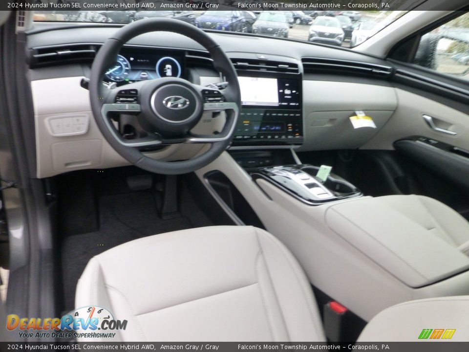 2024 Hyundai Tucson SEL Convenience Hybrid AWD Amazon Gray / Gray Photo #13