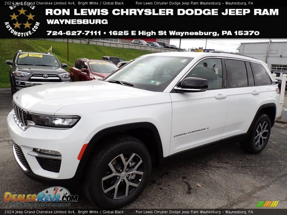 2024 Jeep Grand Cherokee Limited 4x4 Bright White / Global Black Photo #1