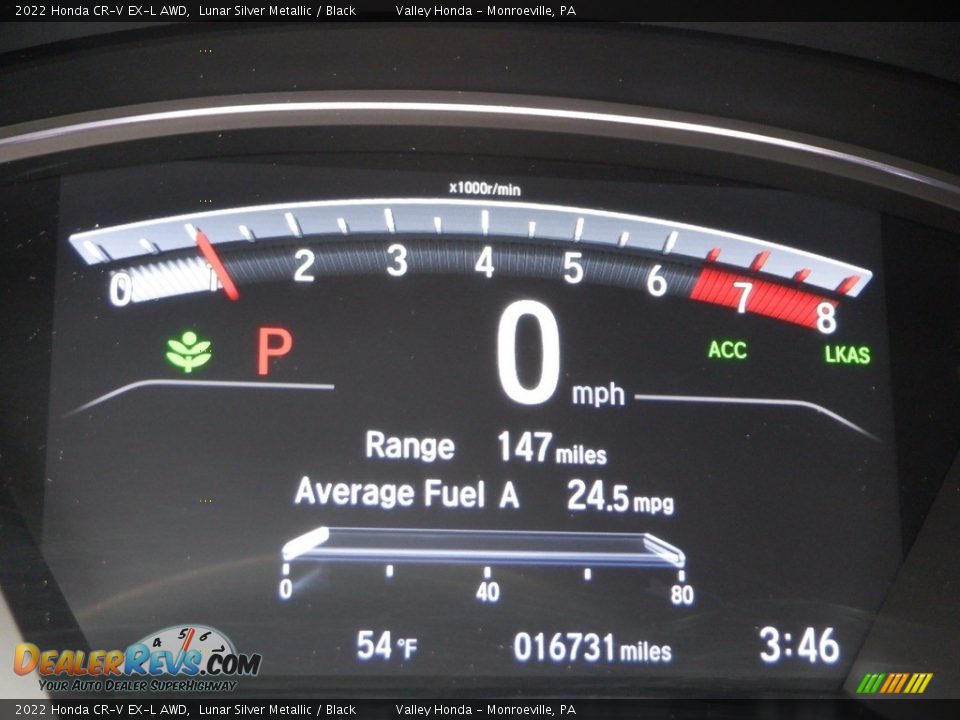 2022 Honda CR-V EX-L AWD Lunar Silver Metallic / Black Photo #36