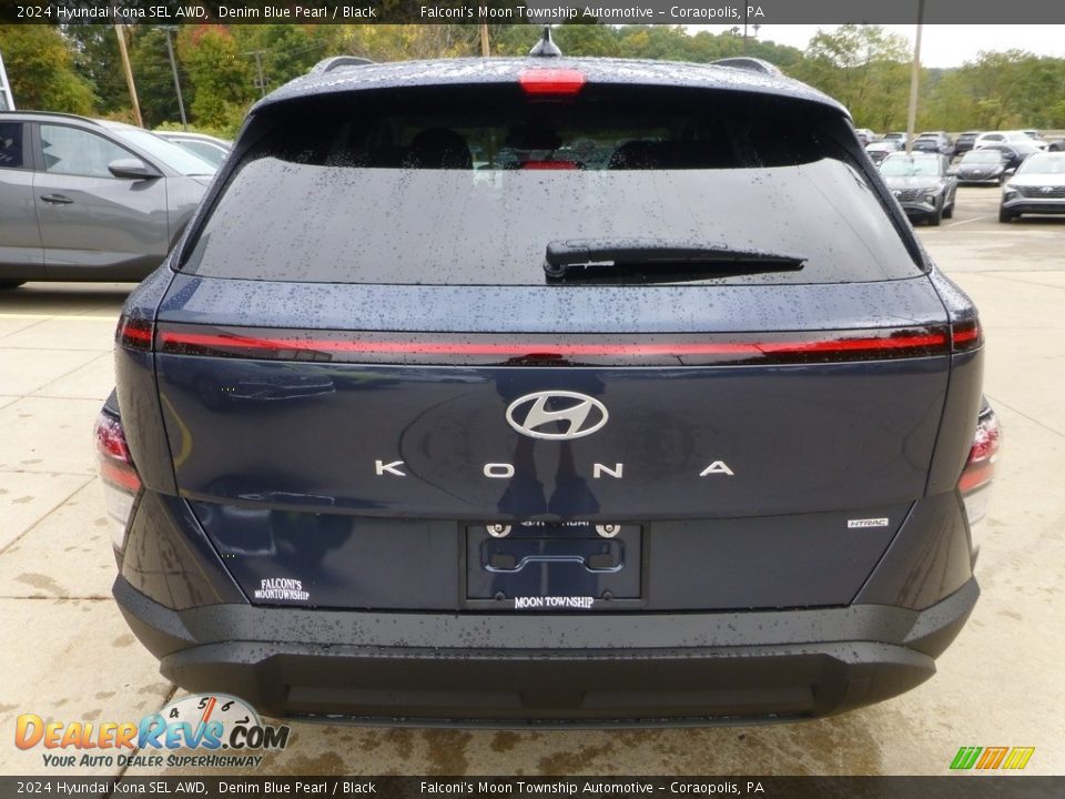 2024 Hyundai Kona SEL AWD Denim Blue Pearl / Black Photo #3