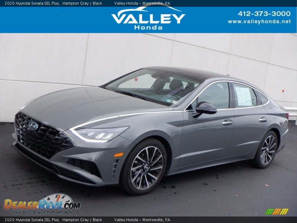 2020 Hyundai Sonata SEL Plus Hampton Gray / Black Photo #1