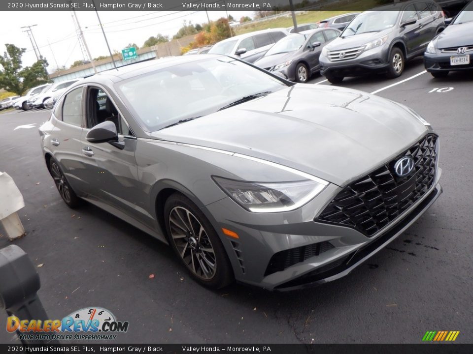 2020 Hyundai Sonata SEL Plus Hampton Gray / Black Photo #4