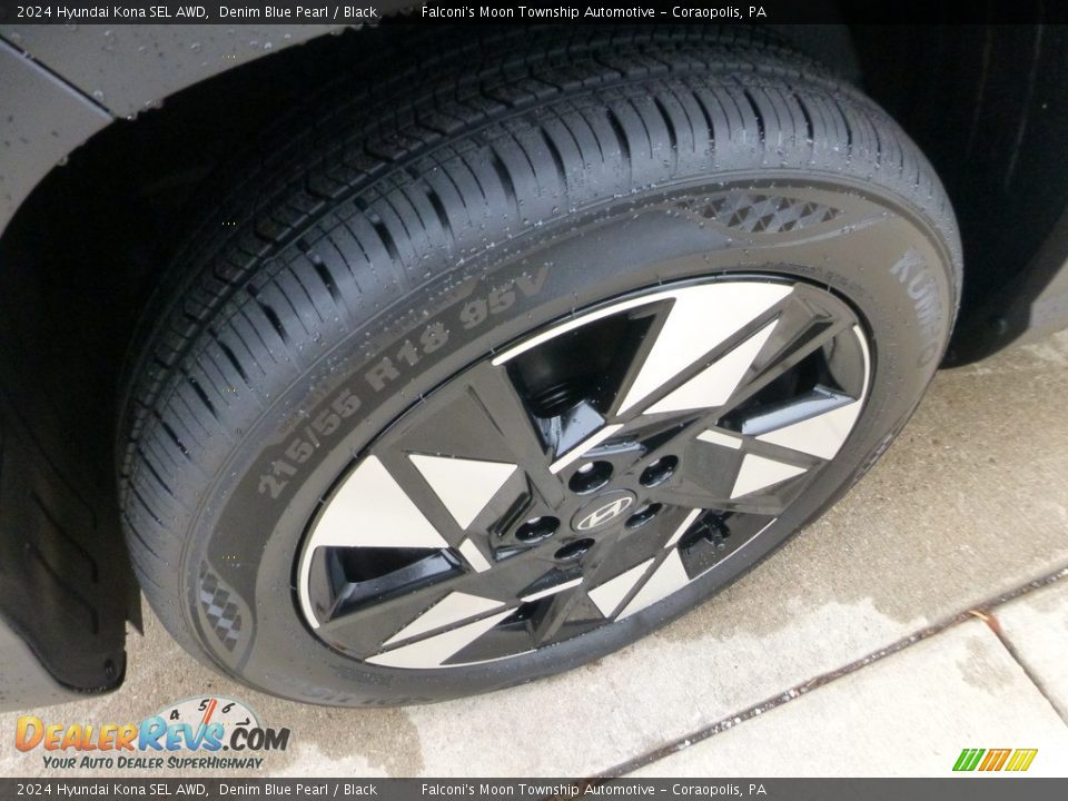 2024 Hyundai Kona SEL AWD Denim Blue Pearl / Black Photo #10