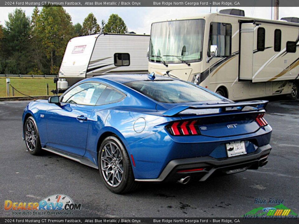 Atlas Blue Metallic 2024 Ford Mustang GT Premium Fastback Photo #3