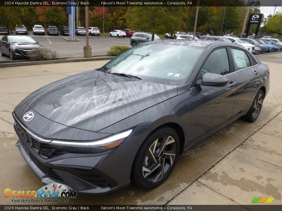 2024 Hyundai Elantra SEL Ecotronic Gray / Black Photo #7