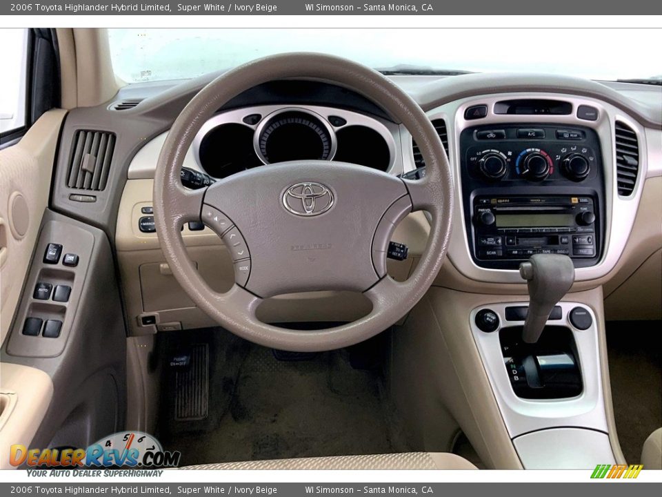 Dashboard of 2006 Toyota Highlander Hybrid Limited Photo #4