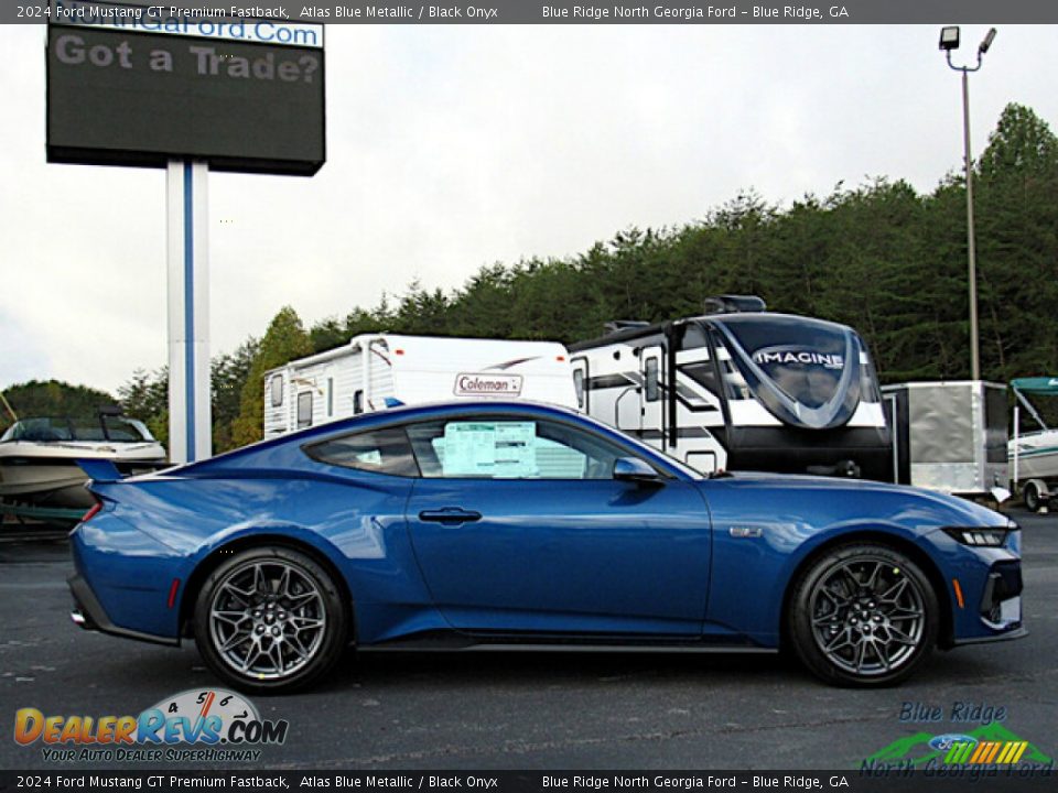 Atlas Blue Metallic 2024 Ford Mustang GT Premium Fastback Photo #7