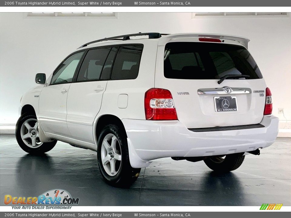 2006 Toyota Highlander Hybrid Limited Super White / Ivory Beige Photo #10