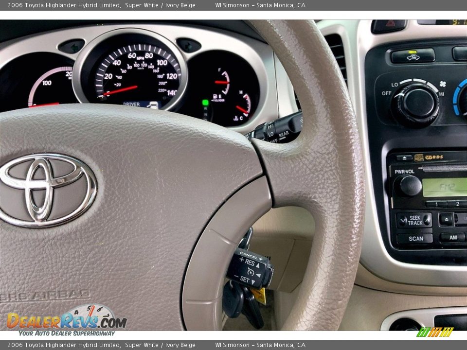 2006 Toyota Highlander Hybrid Limited Steering Wheel Photo #22