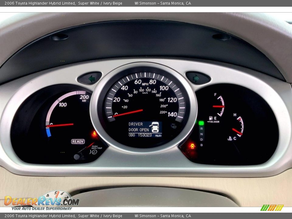 2006 Toyota Highlander Hybrid Limited Gauges Photo #23