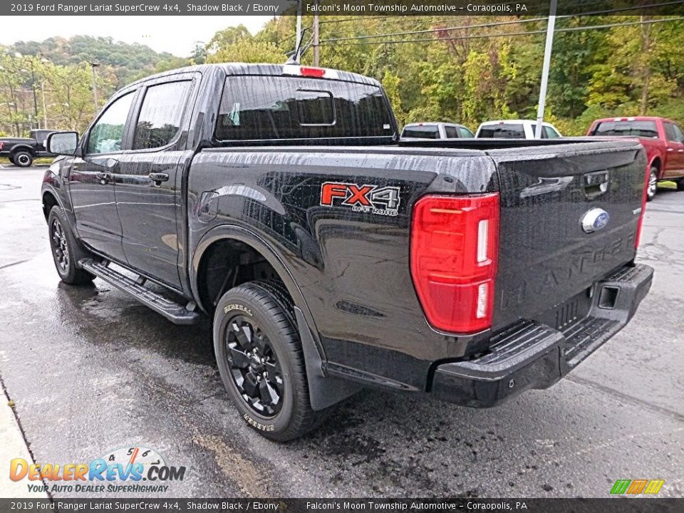 2019 Ford Ranger Lariat SuperCrew 4x4 Shadow Black / Ebony Photo #4