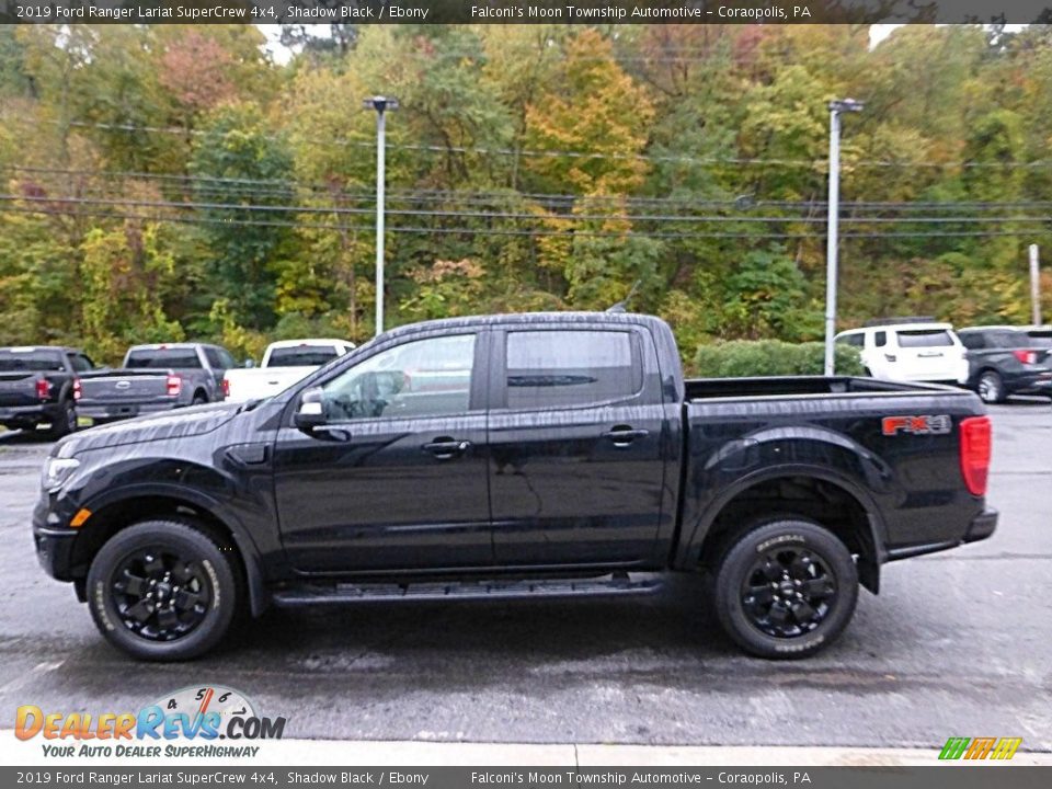 Shadow Black 2019 Ford Ranger Lariat SuperCrew 4x4 Photo #5