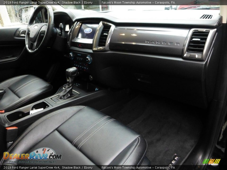 2019 Ford Ranger Lariat SuperCrew 4x4 Shadow Black / Ebony Photo #10