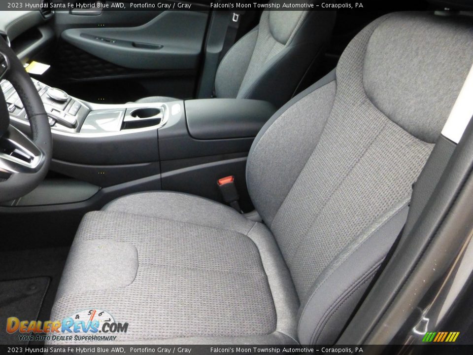 Front Seat of 2023 Hyundai Santa Fe Hybrid Blue AWD Photo #11