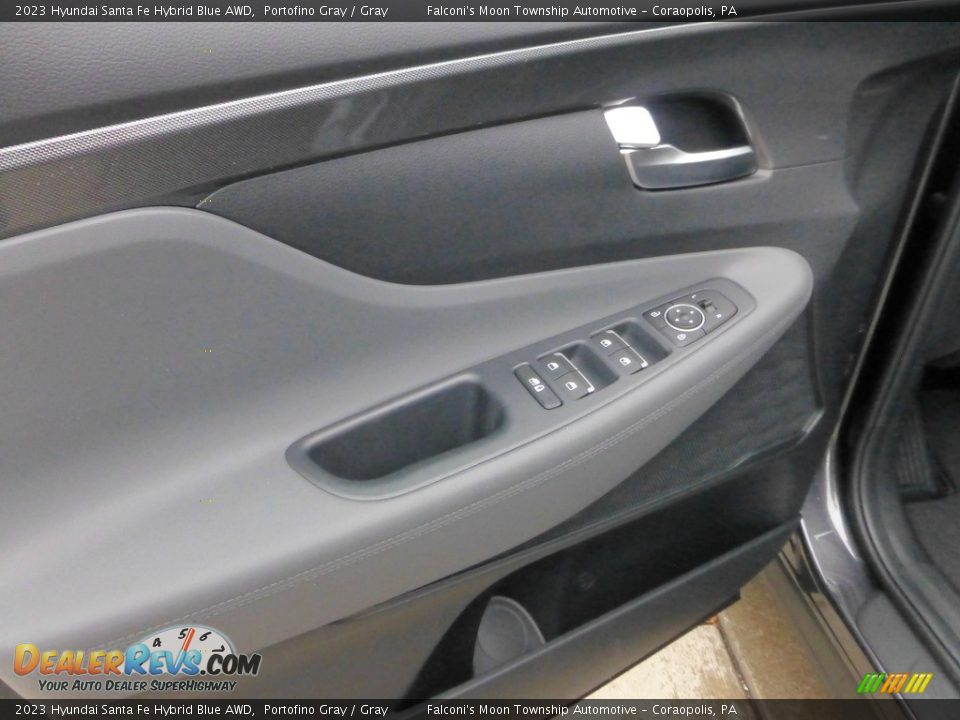 Door Panel of 2023 Hyundai Santa Fe Hybrid Blue AWD Photo #14